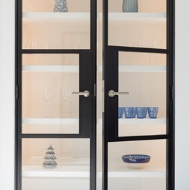 Origin Internal Door serves perfectly as a wine cupboard 