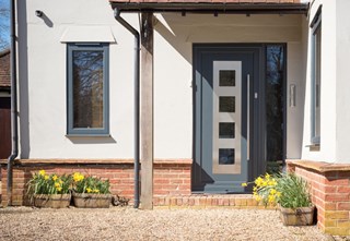 Stylish Anthracite Grey Front Door in Essex