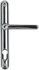 Chrome offset lever handle