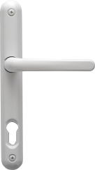 White aluminium lever handle
